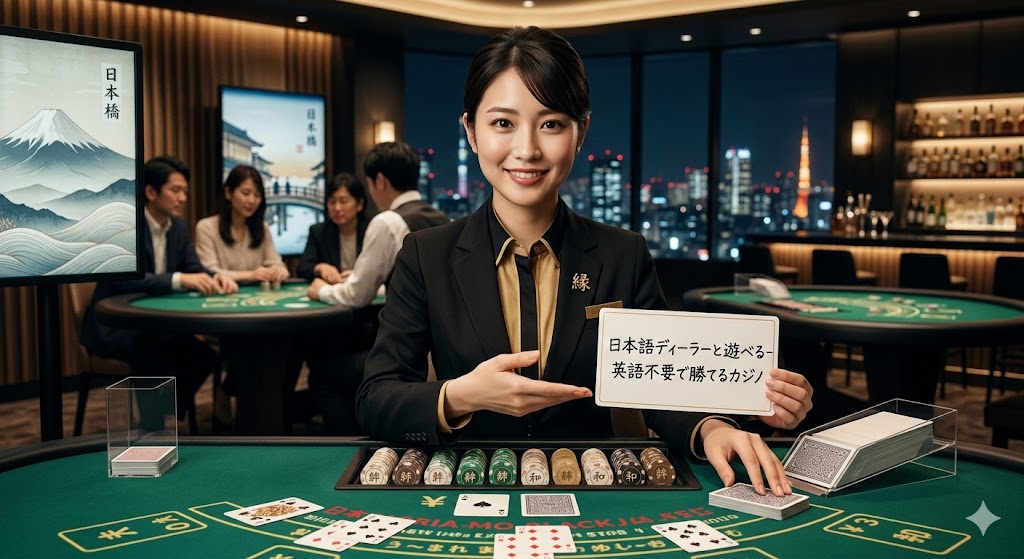 日本語ディーラーと遊べる— 英語不要で勝てるカジノ