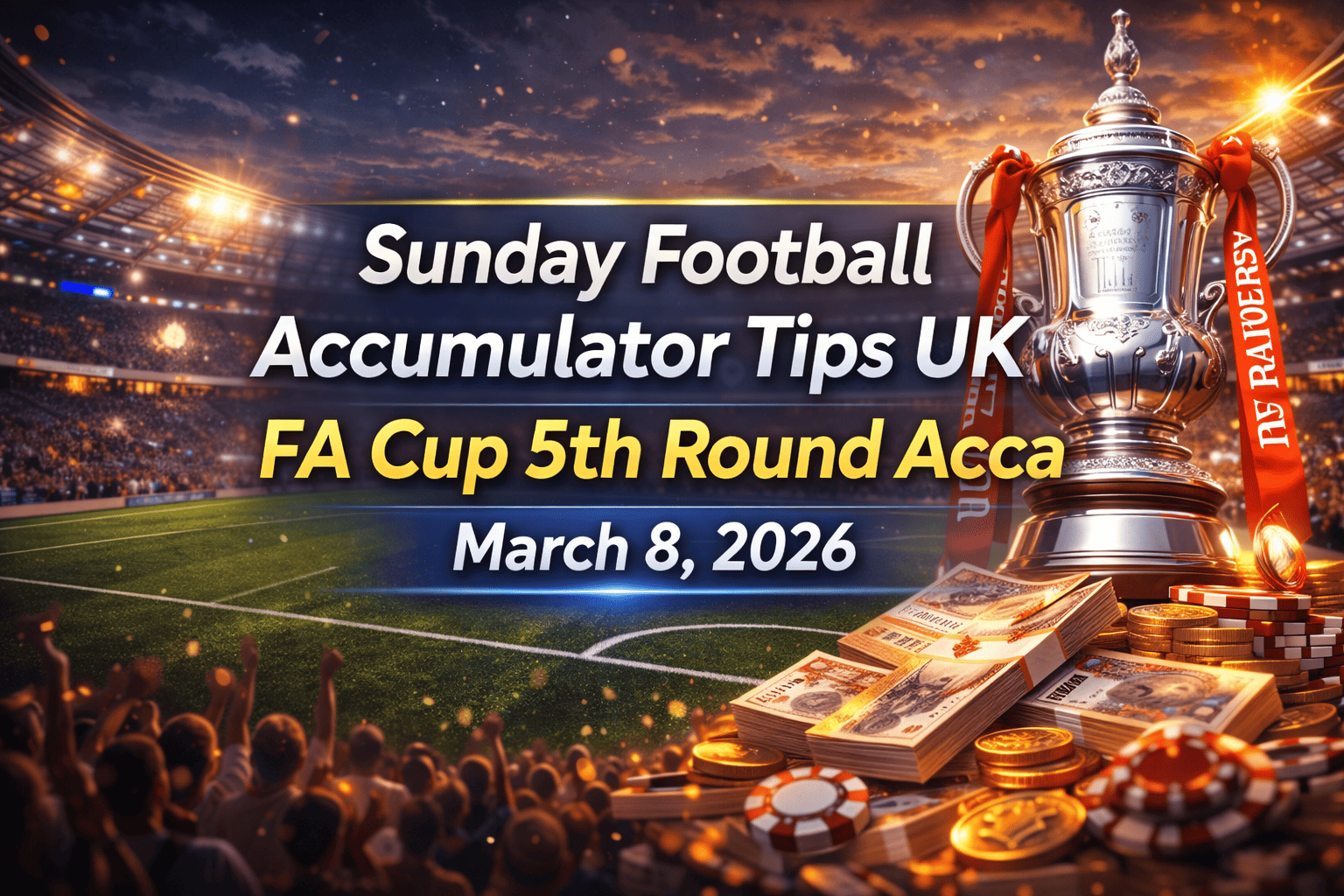 Sunday Football Accumulator Tips UK — FA Cup 5th Round Acca (March 8, 2026