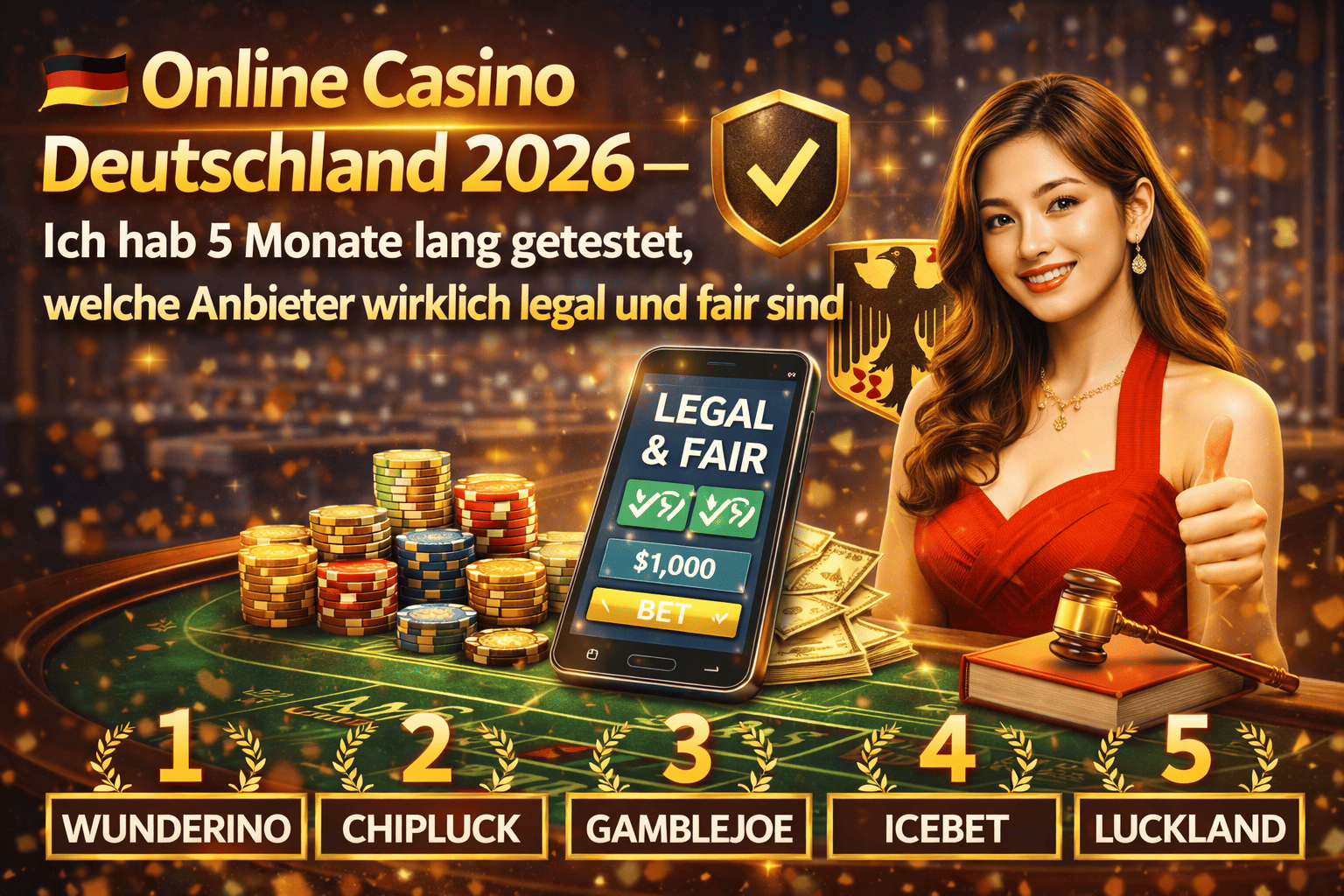 Online Casino Deutschland 2026 – Ich hab 5 Monate lang getestet, welche Anbieter wirklich legal und fair sind