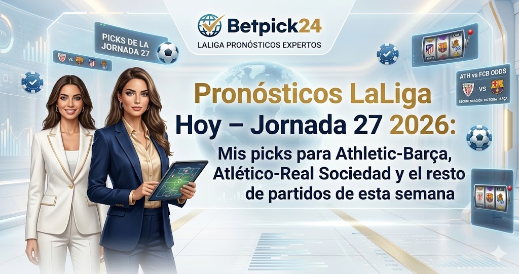 Pronósticos LaLiga Hoy – Jornada 27 2026: Mis picks para Athletic-Barça, Atlético-Real Sociedad y el resto de partidos de esta semana