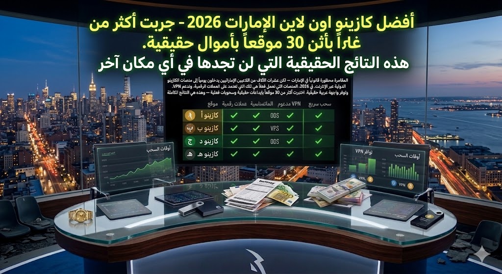 العنوان أفضل كازينو اون لاين الإمارات 2026 – جربت أكثر من 30 موقعاً بأموال حقيقية. هذه النتائج الحقيقية التي لن تجدها في أي مكان آخر