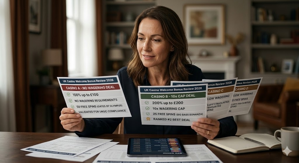 Casino Welcome Bonus UK 2026 – No Wagering, Big Bass Bonanza & Gates of Olympus Free Spins Compared