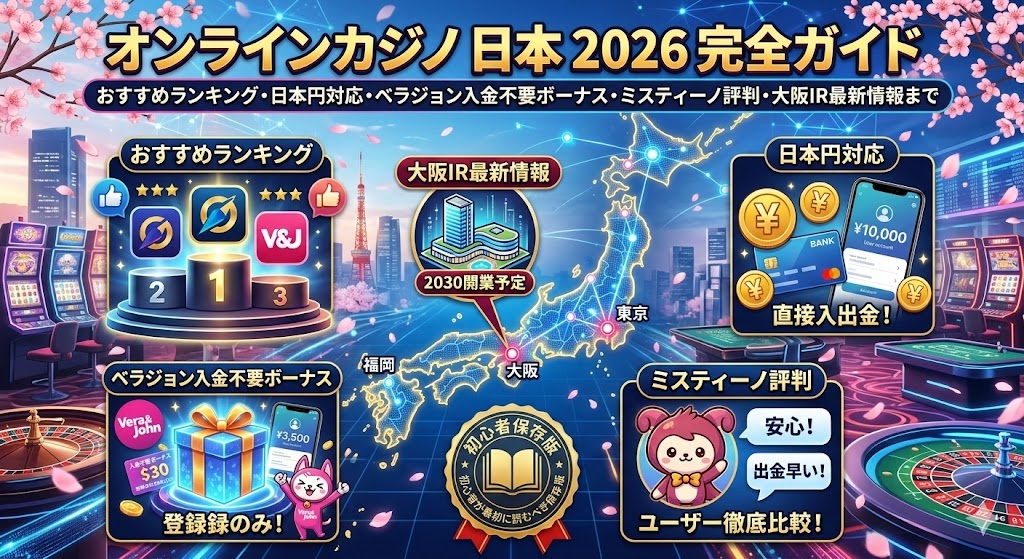 オンラインカジノ 日本 2026 完全ガイド