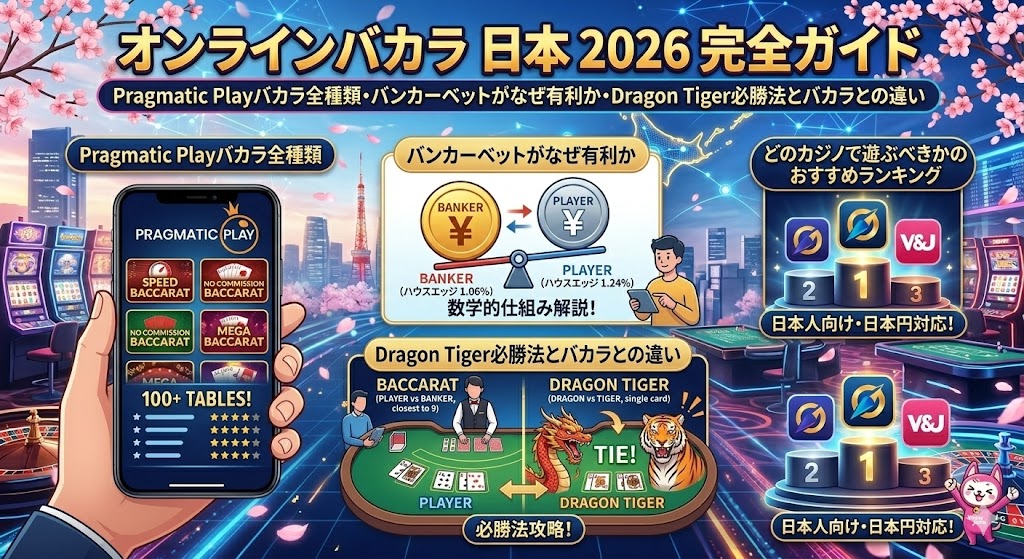 オンラインバカラ 日本 2026 完全ガイド