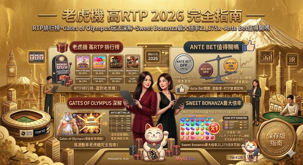 老虎機 高RTP 2026 完全指南