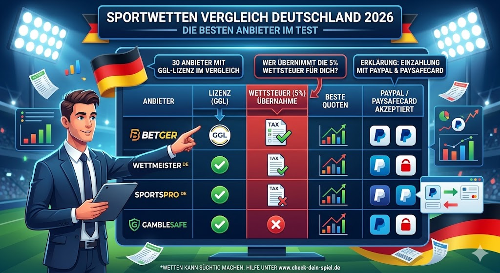 Sportwetten Vergleich Deutschland 2026