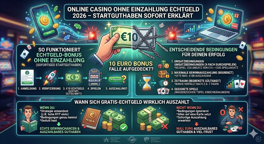 Online Casino ohne Einzahlung Echtgeld 2026