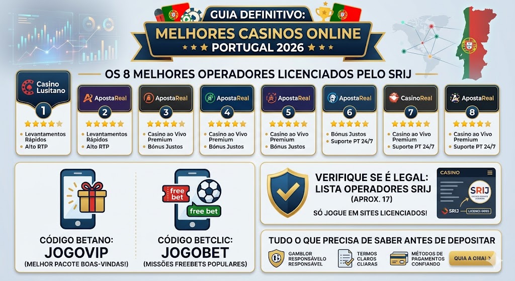 Melhores Casinos Online Portugal 2026