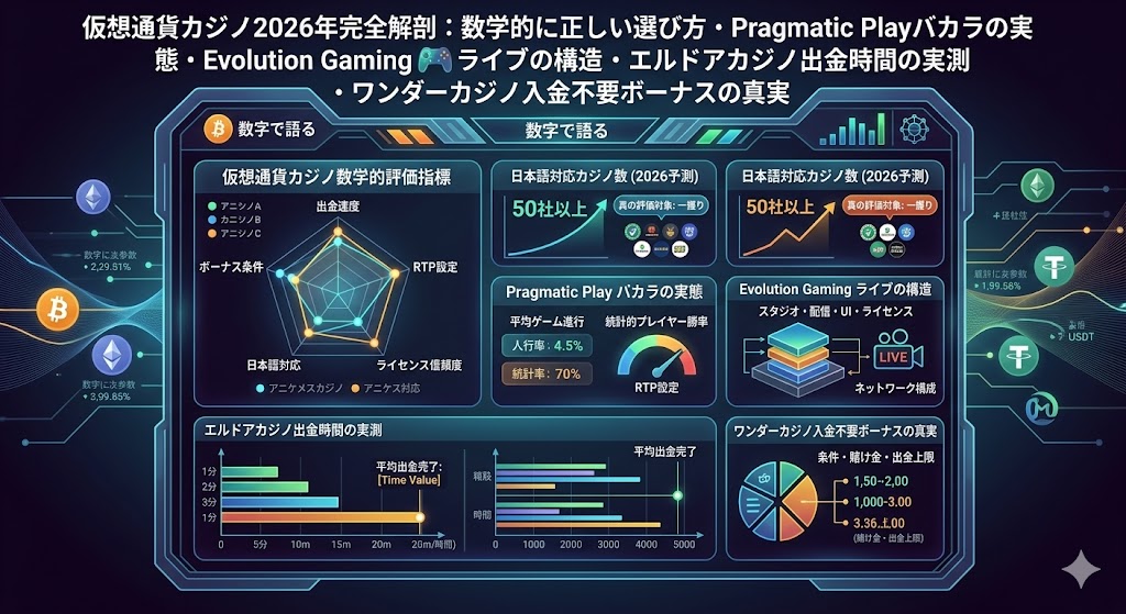 仮想通貨カジノ2026年完全解剖