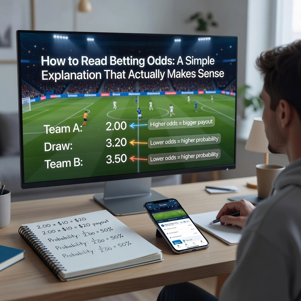 How to Read Betting Odds: A Simple Explanation That Actually Makes Sense