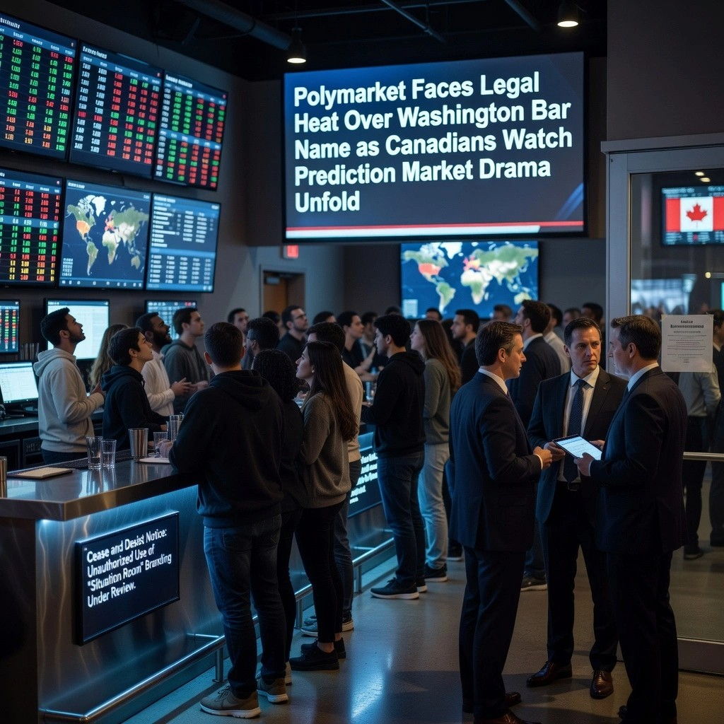 Polymarket Faces Legal Heat Over Washington Bar Name as Canadians Watch Prediction Market Drama Unfold