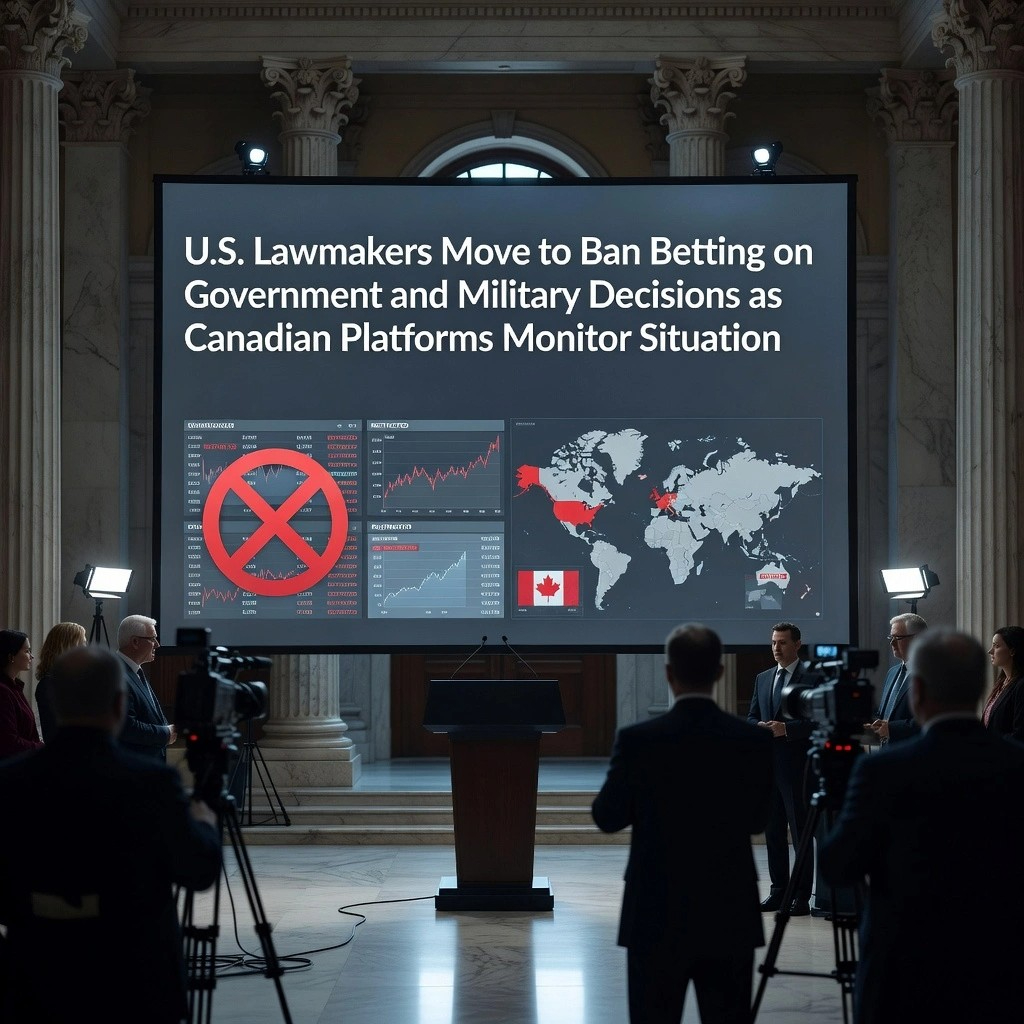 # U.S. Lawmakers Move to Ban Betting on Government and Military Decisions as Canadian Platforms Monitor Situation