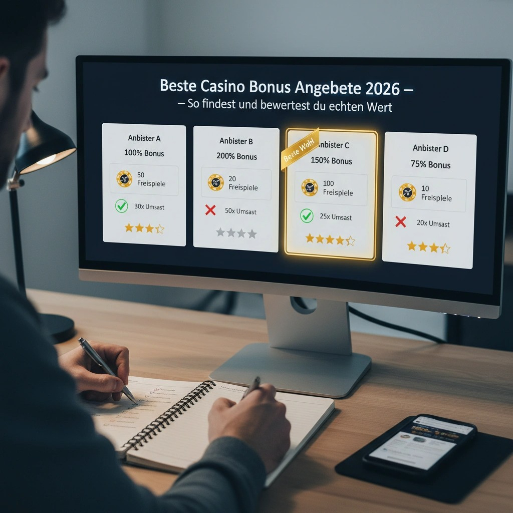 Beste Casino Bonus Angebote 2026 — So findest und bewertest du echten Wert