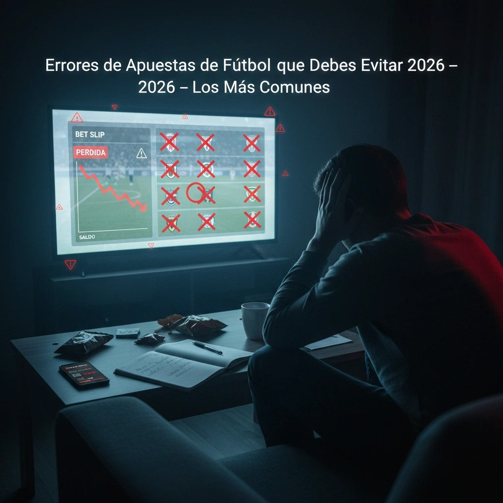 Erros de Apostas de Futebol que Deves Evitar 2026 — Os Mais Comuns